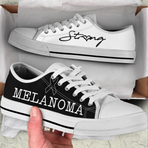 Melanoma Strong Low Top Shoes Canvas Shoes For Men And Women