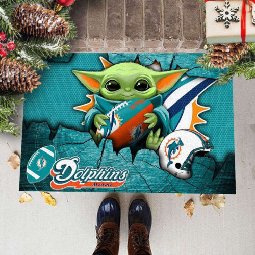 Miami Dolphins Doormat, Gift For Home Decor