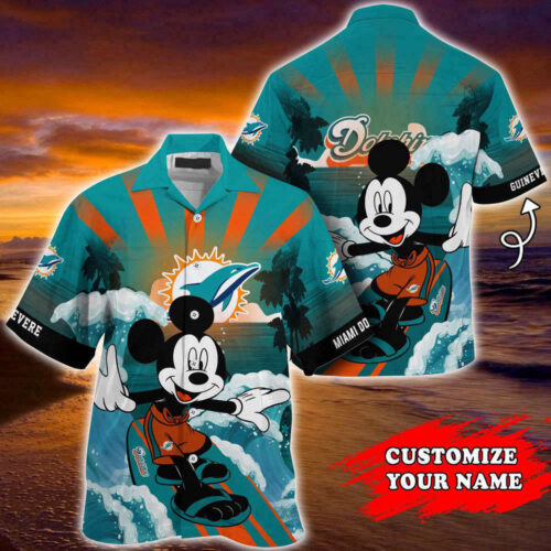 Miami Dolphins NFL-Summer Customized Hawaii Shirt For Sports Fans