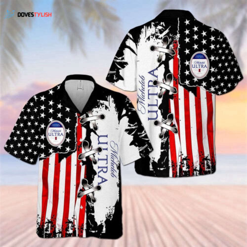 Michelob Ultra American Flag Hawaiian Shirt For Men And Women