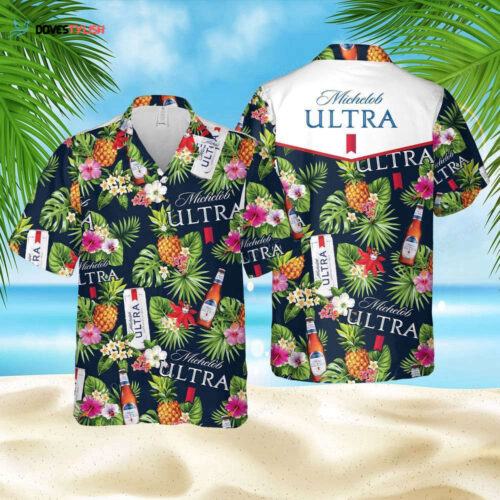 Michelob Ultra Beer Tropical Flower Hawaiian Shirt For Men And Women