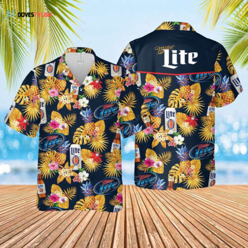 Miller Lite Beer Pineapple Hawaiian Shirt For Men And Women