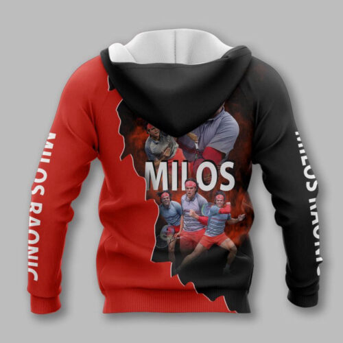 Milos Raonic Printing   Hoodie, Best Gift For Men And Women