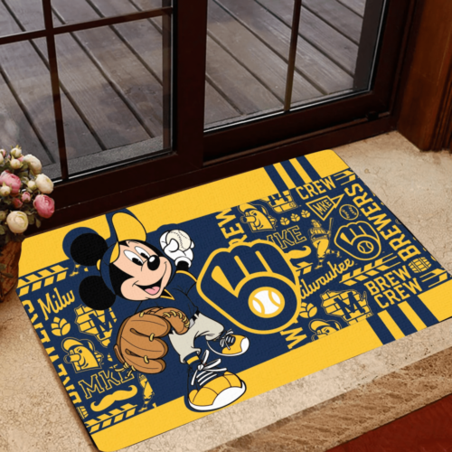 Milwaukee Brewers Doormat, Gif For Home Decor