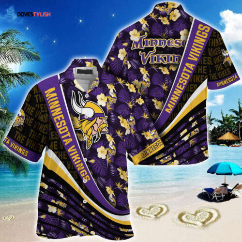 Minnesota Vikings NFL-Summer Hawaii Shirt With Tropical Flower Pattern For Fans
