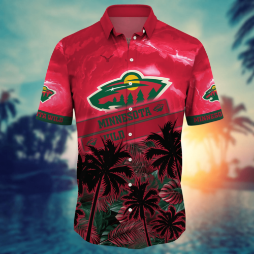 Minnesota Wild NHL Flower Hawaii Shirt And Tshirt For Fans, Summer Football Shirts