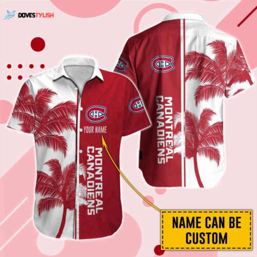 Montreal Canadiens Hawaii Shirt   Custom  NHL  For Men And Women