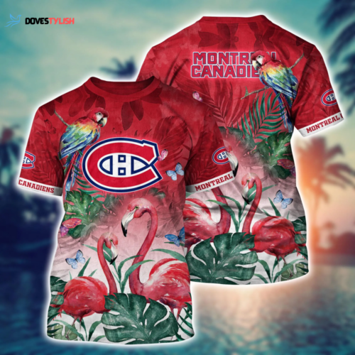 Montreal Canadiens NHL Flower Hawaii Shirt   For Fans, Summer Football Shirts