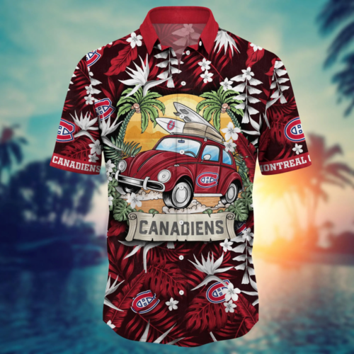 Montreal Canadiens NHL Flower Hawaii Shirt And Tshirt For Men Women, Summer Football Shirts