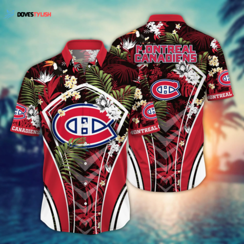 Montreal Canadiens NHL Flower Hawaii Shirt  For Fans, Summer Football Shirts