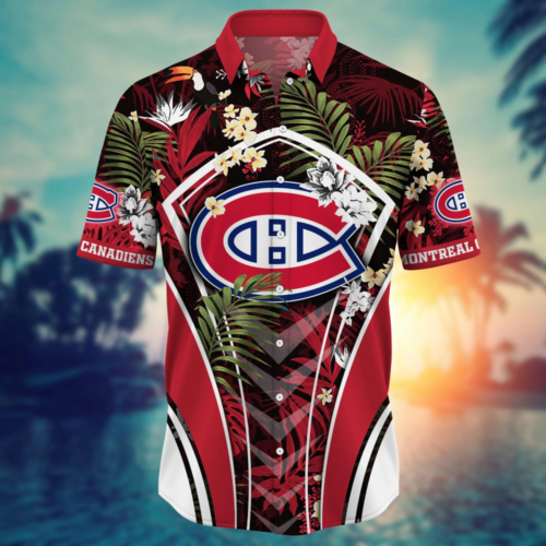 Montreal Canadiens NHL Flower Hawaii Shirt  For Fans, Summer Football Shirts