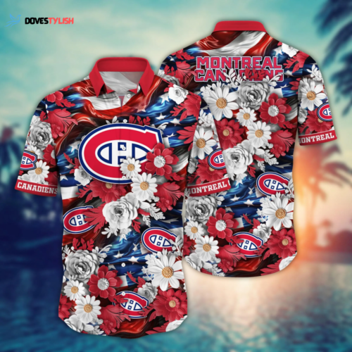 Montreal Canadiens NHL Hawaii Shirt Independence Day, Summer Shirts