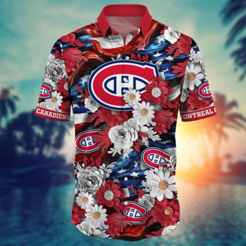 Montreal Canadiens NHL Hawaii Shirt Independence Day, Summer Shirts