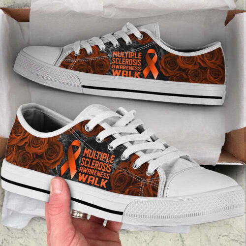 Multiple Sclerosis Shoes Awareness Walk Low Top Shoes Canvas Shoes, Best Gift For Men And Women