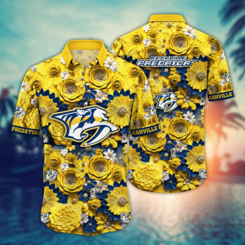 Nashville Predators NHL Hawaiian Shirt Trending For This Summer  Ize Shirt Any Team
