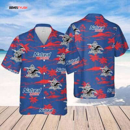 Natural Light Hawaiian Shirt Island Pattern Summer Beach Gift For Men And Women