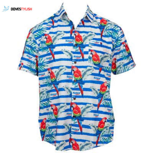 Natural Light Beer Hawaiian Shirt Bird Pattern Beach Lovers Gift For Men And Women