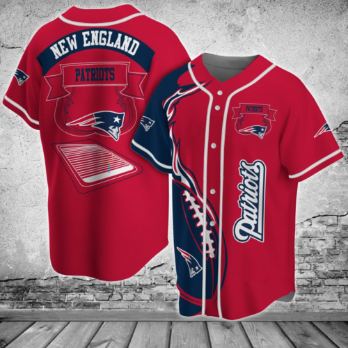 New England Patriots NFL Baseball Jersey Shirt  Classic Design For Men Women