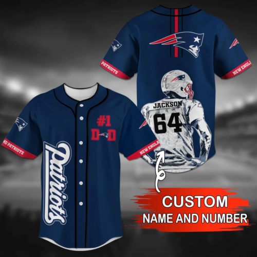 New England Patriots NFL Baseball Jersey Shirt For Fans