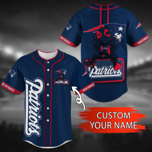 New England Patriots NFL Personalized Baseball Jersey Shirt For Men Women