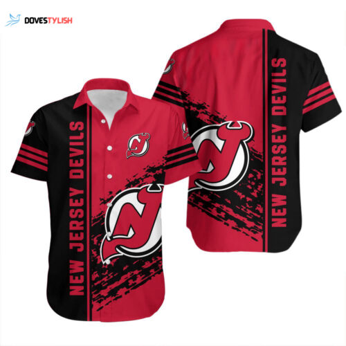 New Jersey Devils Hawaiian Shirt Gift For Him And Her Quarter Style – NHL