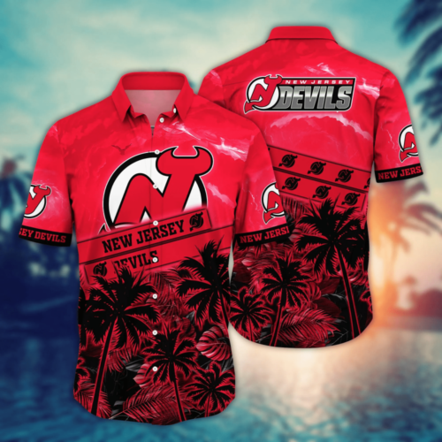 New Jersey Devils NHL Flower Hawaii Shirt  For Fans, Summer Football Shirts