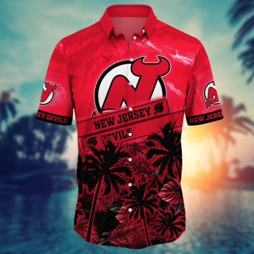New Jersey Devils NHL Flower Hawaii Shirt  For Fans, Summer Football Shirts