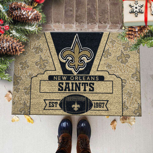 New Orleans Saints Doormat, Gift For Home Decor