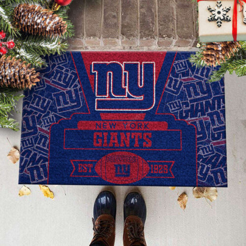 New York Giants Personalized Doormat, Gif For Home Decor