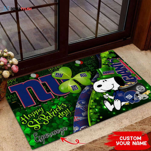 New York Giants NFL, Custom Doormat The Celebration Of The Saint Patrick’s Day