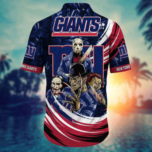 New York Giants NFL Halloween Horror Movies Hawaiian Shirt For Men Womens