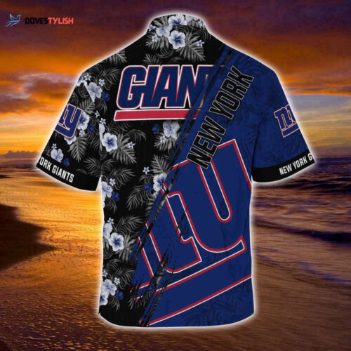 New York Giants NFL-Summer Hawaii Shirt Mickey And Floral Pattern For Sports Fans