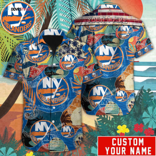 New York Islanders Custom Name Hawaii Shirt  For Men And Women