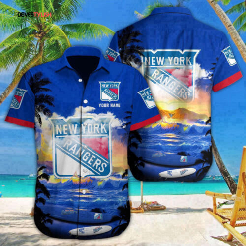 New York Rangers Custom Name Hawaii Shirt For Men And Women