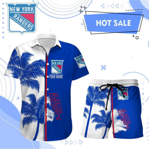 New York Rangers Hawaii Shirt Men   Custom  NHL  For Men And Women