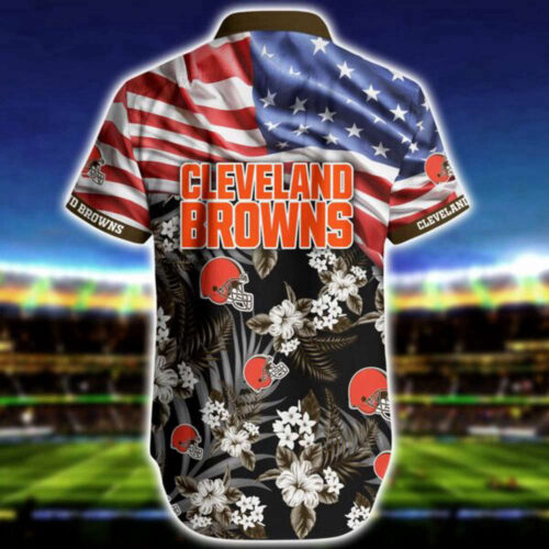 NFL Cleveland Browns Hawaiian Shirt Short  For Fan