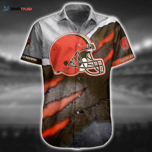 NFL Cleveland Browns Hawaiian Shirt Short  For Fans