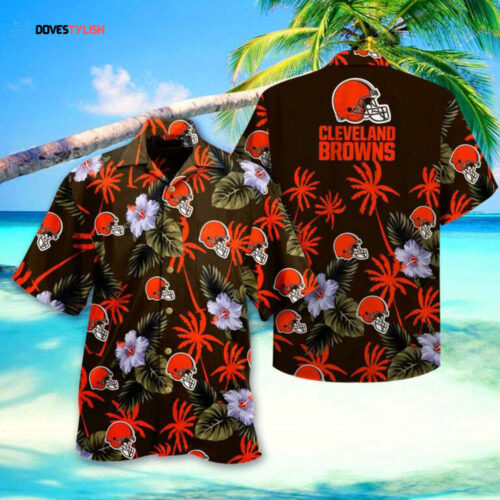 NFL Cleveland Browns NFL Hawaiian Shirt Short  3D For Fans