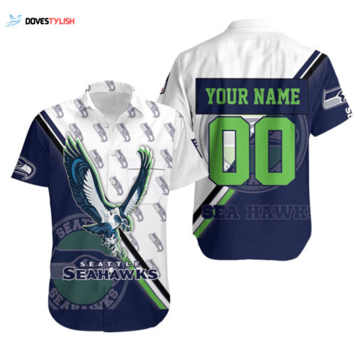 NFL Hawaiian Shirt Seattle Seahawks Logo Custom Hot For Men And Women