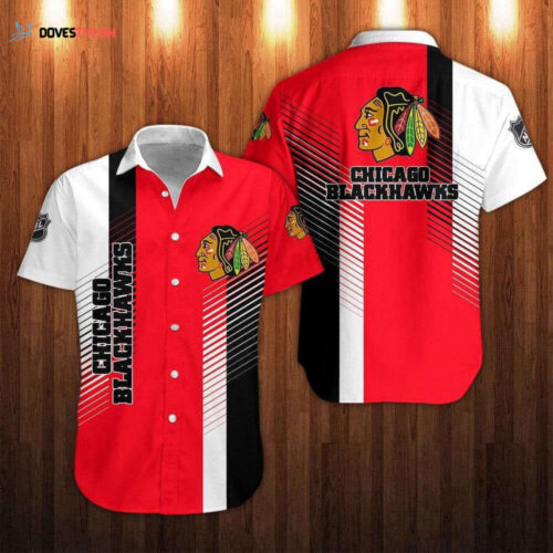 Nhl Chicago Blackhawks Short Sleeve Hawaiian Shirt For Men And Womens