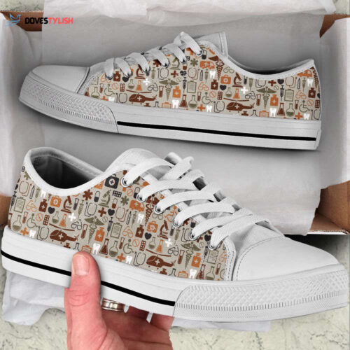 Elephants Pattern Sk Low Top Shoes Canvas Print Lowtop Trendy Fashion Casual Shoes Gift For Adults