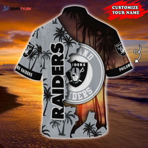 Oakland Raiders NFL-Customized Summer Hawaii Shirt For Sports Enthusiasts