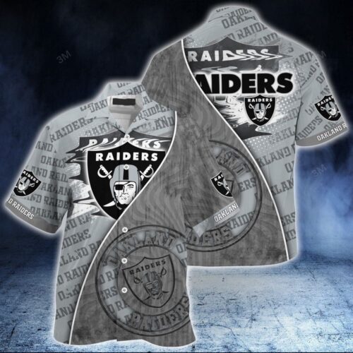 Oakland Raiders NFL-Summer Hawaiian Shirt And Shorts New Trend For This Season