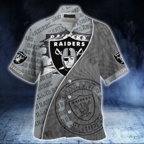 Oakland Raiders NFL-Summer Hawaiian Shirt And Shorts New Trend For This Season