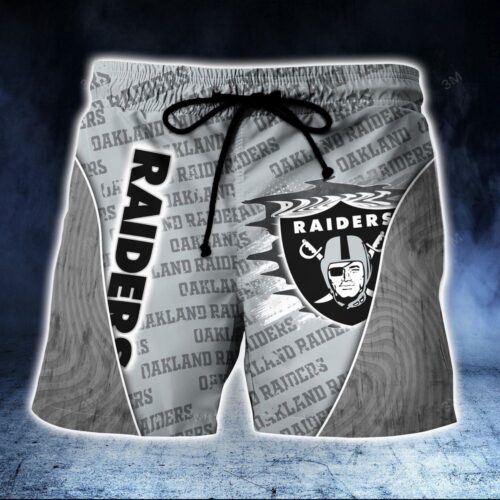 Oakland Raiders NFL-Summer Hawaiian Shirt And Shorts New Trend For This Season