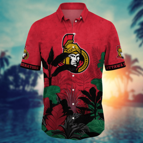 Ottawa Senators NHL Flower Hawaii Shirt  For Fans, Summer Football Shirts
