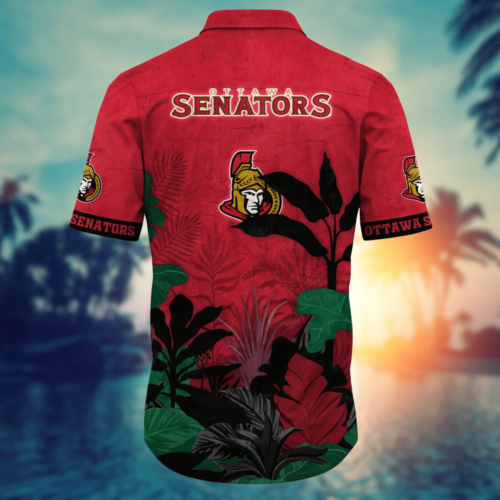 Ottawa Senators NHL Flower Hawaii Shirt  For Fans, Summer Football Shirts