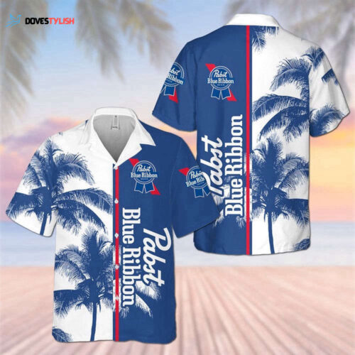 Pabst Blue Ribbon Palm Hawaiian Shirt For Men And Women