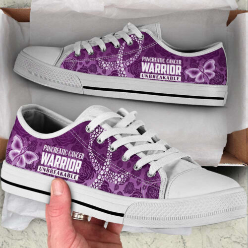 Pancreatic Cancer Shoes Warrior Bf Low Top Shoes Canvas Shoes For Men And Women