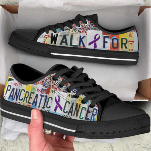 Pancreatic Shoes Walk For License Plates Low Top Shoes, Best Gift For Men And Women